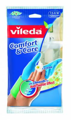 Vileda Rukavice Comfort & Care M, rukavice úklidové