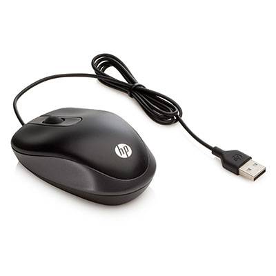 HP USB Wired Travel Mouse G1K28AA