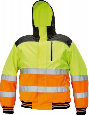 KNOXFIELD HI-VIS WINTER PILOT JACKET žlutá/oranžová