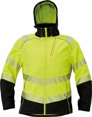 KNOXFIELD PROFI HI VIS softshellová bunda žlutá