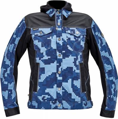 CERVA NEURUM CAMOUFLAGE bunda s kapucí navy