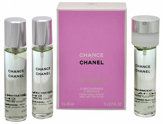 Chanel Chance Eau Fraiche - EDT náplň (3 x 20 ml) 60 ml