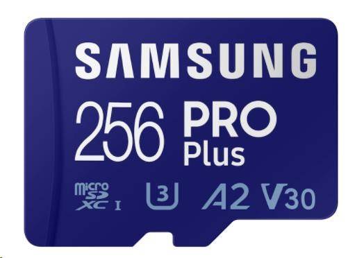 Samsung micro SDXC karta 256GB Pro Plus + SD adaptér