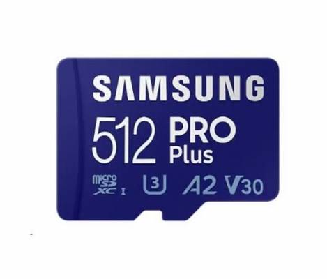 Samsung micro SDXC karta 512 GB PRO Plus + SD adaptér