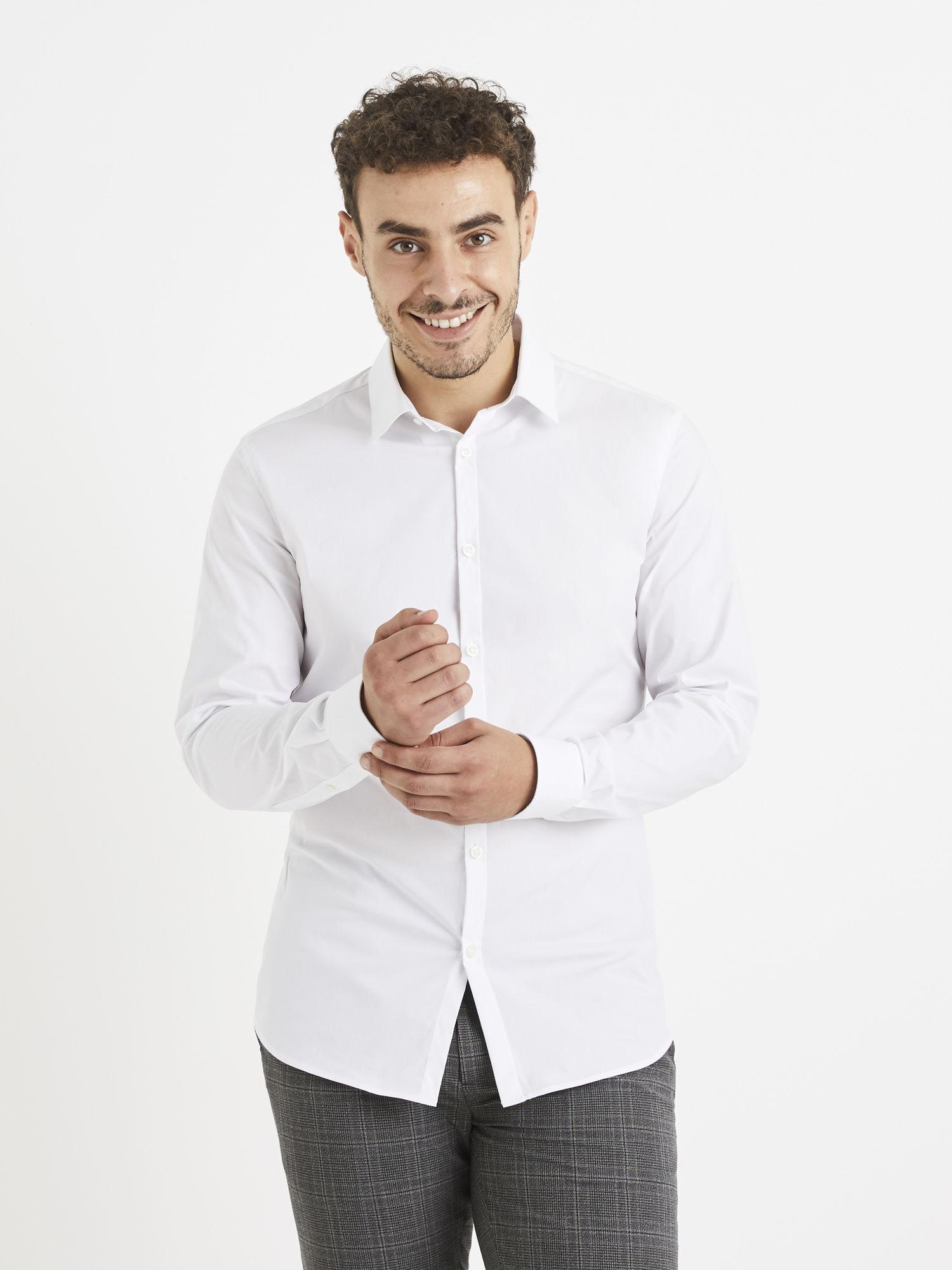 Košile Vaxavier střih extra slim, bílá XL