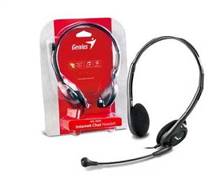 Genius headset - HS-200C sluchátka s mikrofonem