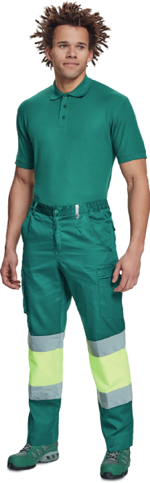 CERVA BILBAO HV kalhoty zelená/žlutá 48