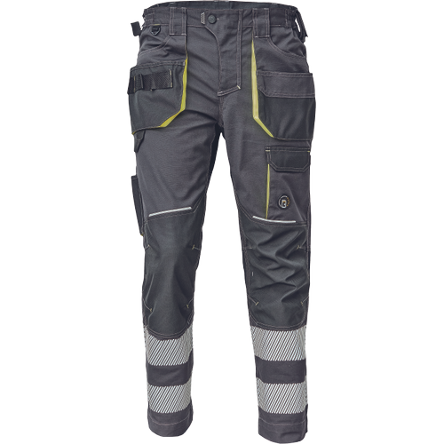 CERVA SHELDON RFLX kalhoty antracit/žlutá 44