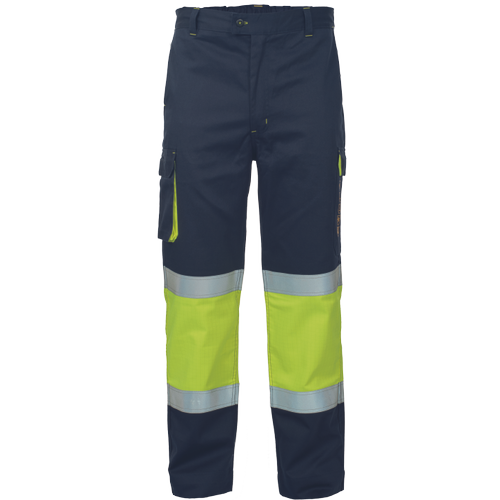 CERVA STRIP FR HV kalhoty žlutá/navy XL